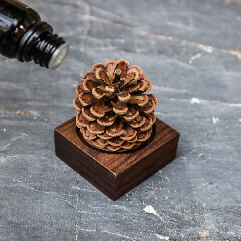 Pinecone Wooden Essential Oil Diffuser