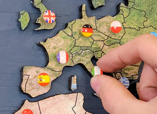 Epoxy National Flag Push Pins | Continental Sets