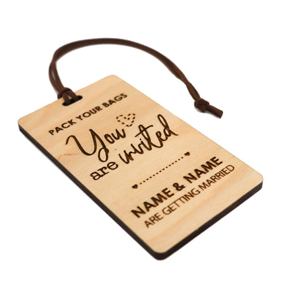 Wooden Luggage Tags