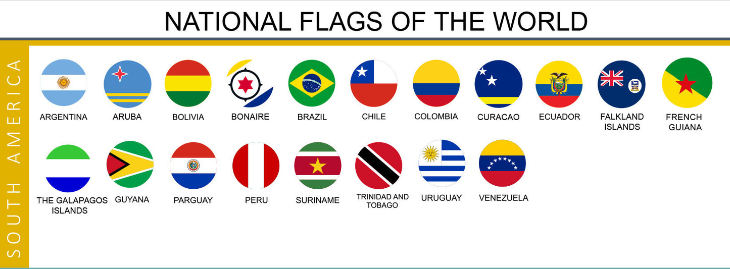 Epoxy National Flag Push Pins | Continental Sets