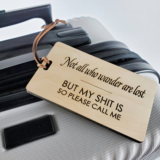 Wooden Luggage Tags