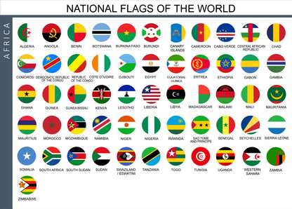 Epoxy National Flag Push Pins | Continental Sets