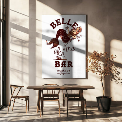 Wall art Belle Of The Bar Mermaid Pin Up Art